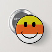 Badge Rond 5 Cm Candy Corn Face (Devant & derrière)