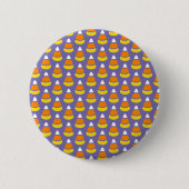 Badge Rond 5 Cm Candy Corn Motif (Devant)