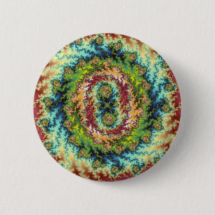 Badge Rond 5 Cm Candy Land - Bouton fracturé