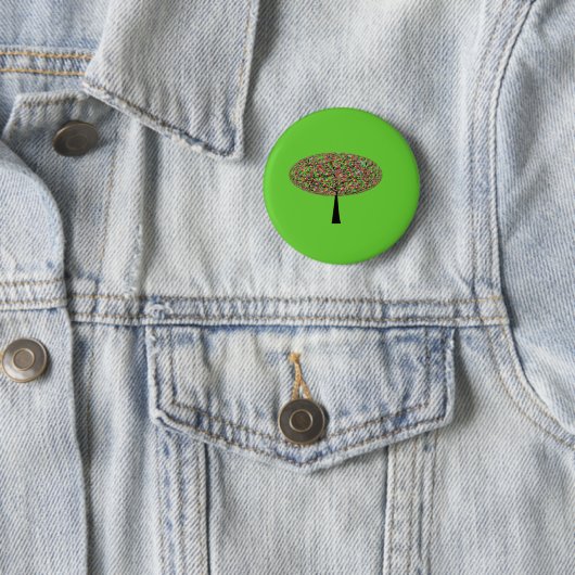 Badge Rond 5 Cm Candy Tree (En situation)
