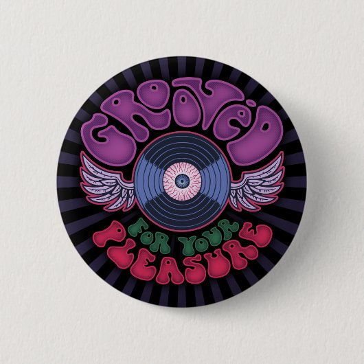 Badge Rond 5 Cm Cannelé (Devant)