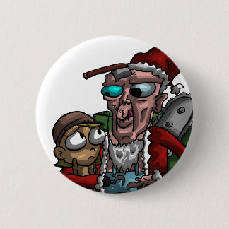 Badge Rond 5 Cm Cannibale Claus
