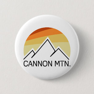 Badge Rond 5 Cm Cannon Mountain New Hampshire Retro