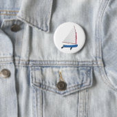 Badge Rond 5 Cm Canot de navigation de 12 pieds (En situation)