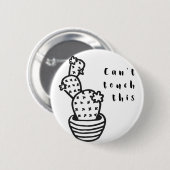 Badge Rond 5 Cm Cant Toucher Cactus (Devant & derrière)