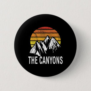 Badge Rond 5 Cm Canyons Utah Usa Station de ski Snowboard