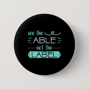 Badge Rond 5 Cm Capable Pas Étiquette Soutien Cardiaque Sensibilis
