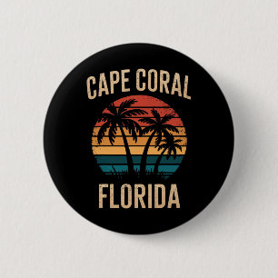 Badge Rond 5 Cm Cape Coral Florida Vacances Souvenirs Pour Famille