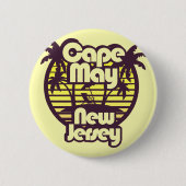 Badge Rond 5 Cm Cape May, New Jersey (Devant)