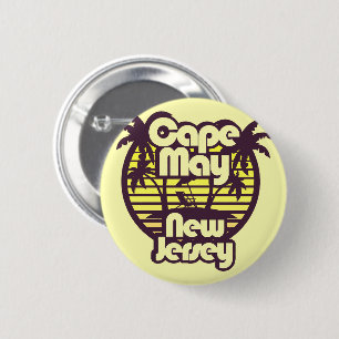 Badge Rond 5 Cm Cape May, New Jersey