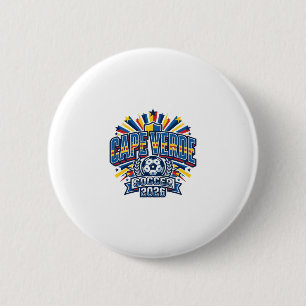 Badge Rond 5 Cm Cape Verde Football 2026 Football Gras Country Typ
