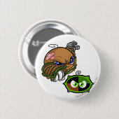 Badge Rond 5 Cm Capitaine 1 d'équipe de lac Kiko (Devant & derrière)