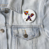 Badge Rond 5 Cm Capitaine 1 d'équipe de Meridell (En situation)