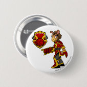 Badge Rond 5 Cm Capitaine 1 d'équipe de Shenkuu (Devant & derrière)