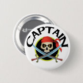 Badge Rond 5 Cm capitaine 3D (Devant & derrière)