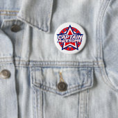 Badge Rond 5 Cm Capitaine Awesome (En situation)