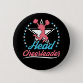 Badge Rond 5 Cm Capitaine chef Pom-pom girl (Devant)