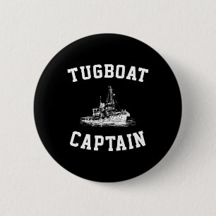 Badge Rond 5 Cm Capitaine de remorqueur