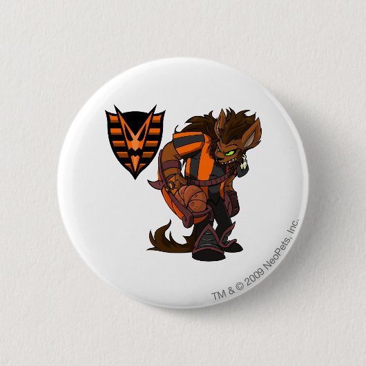 Badge Rond 5 Cm Capitaine hanté 1 d'équipe en bois (Devant)