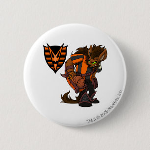 Badge Rond 5 Cm Capitaine hanté 1 d'équipe en bois