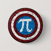 Badge Rond 5 Cm Capitaine Maths (Devant)
