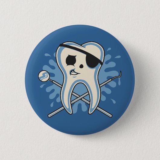 Badge Rond 5 Cm Capitaine Mole-Arrrr ! (Devant)