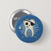 Badge Rond 5 Cm Capitaine Mole-Arrrr ! (Devant & derrière)
