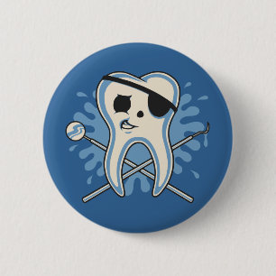 Badge Rond 5 Cm Capitaine Mole-Arrrr !