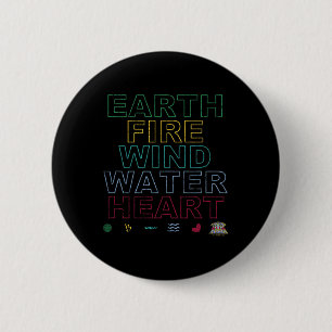 Badge Rond 5 Cm Capitaine Planète Jour des terres Terre Vent Feu E