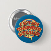 Badge Rond 5 Cm Capitaine Thunderstealer (Devant & derrière)