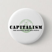Badge Rond 5 Cm Capitalisme (Devant)