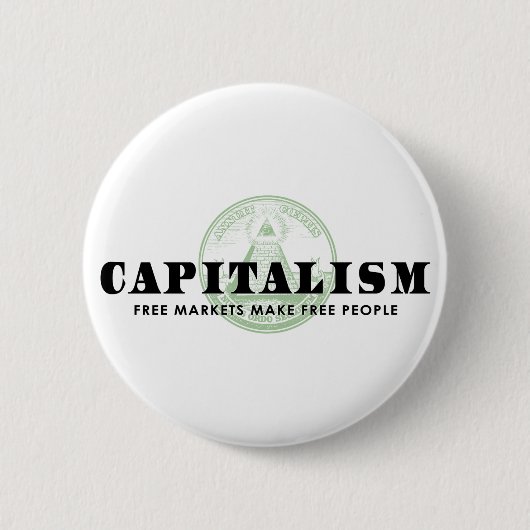 Badge Rond 5 Cm Capitalisme (Devant)