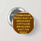 Badge Rond 5 Cm capitalisme (Devant & derrière)