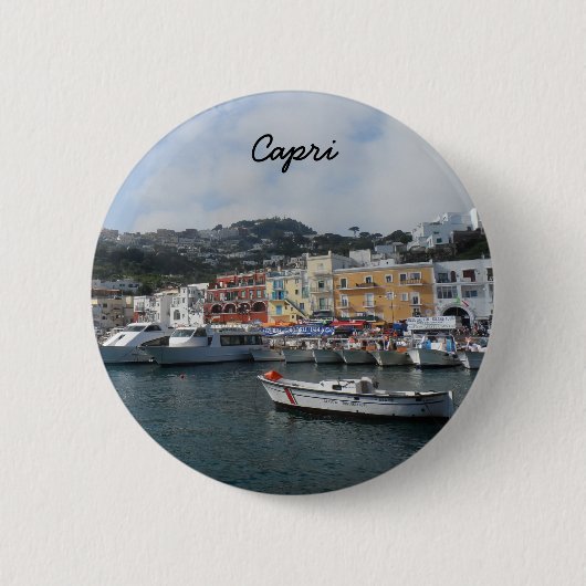 Badge Rond 5 Cm Capri, Italie (Devant)