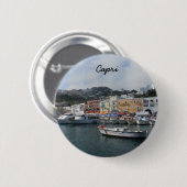 Badge Rond 5 Cm Capri, Italie (Devant & derrière)