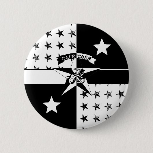 Badge Rond 5 Cm Capricorne (Devant)