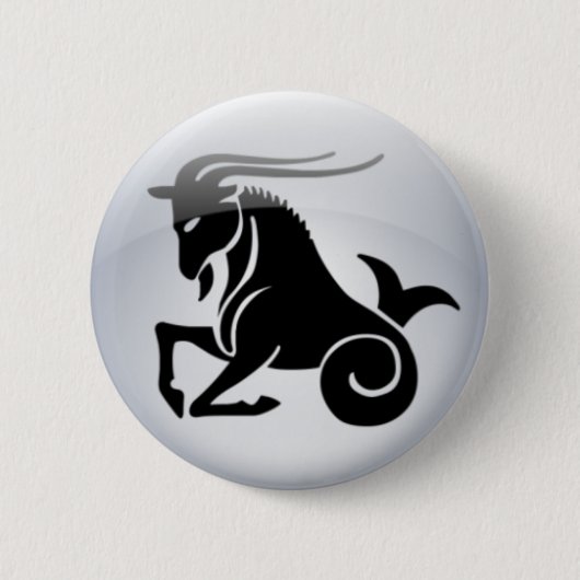 Badge Rond 5 Cm Capricorne de zodiaque (Devant)