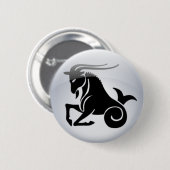 Badge Rond 5 Cm Capricorne de zodiaque (Devant & derrière)