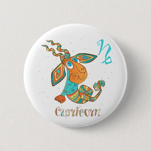 Badge Rond 5 Cm Capricorne du cancer mou (Devant)