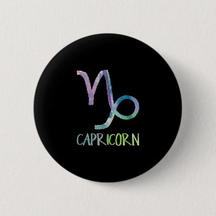 Badge Rond 5 Cm Capricorne Symbole Zodiaque Astrologie Chèvre de m