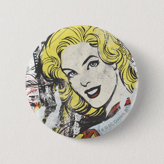 Badge Rond 5 Cm Capteurs de bande dessinée Supergirl 1 (Devant)