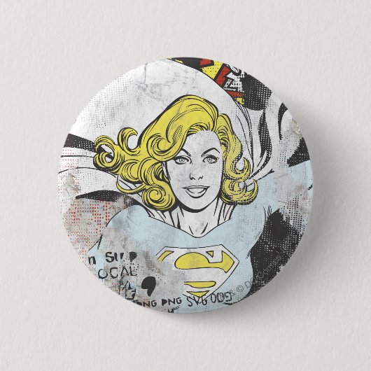 Badge Rond 5 Cm Capteurs de bande dessinée Supergirl 3 (Devant)