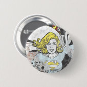 Badge Rond 5 Cm Capteurs de bande dessinée Supergirl 3 (Devant & derrière)