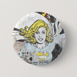 Badge Rond 5 Cm Capteurs de bande dessinée Supergirl 3
