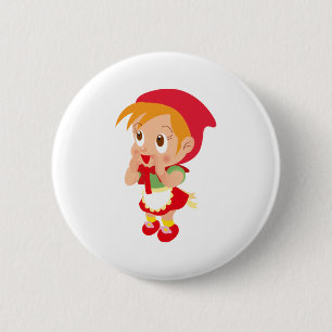 Badge Rond 5 Cm Capuchon rouge
