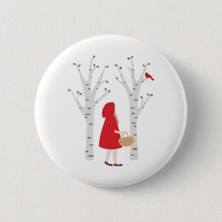 Badge Rond 5 Cm Capuchon rouge