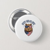 Badge Rond 5 Cm Capy 4 juillet Conception vectorielle de capybara (Devant & derrière)