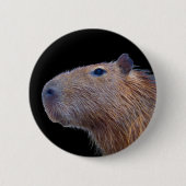 Badge Rond 5 Cm Capybara (Devant)