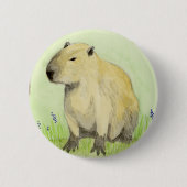 Badge Rond 5 Cm Capybara (Devant)