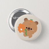 Badge Rond 5 Cm Capybara Romantique Mignon (Devant & derrière)